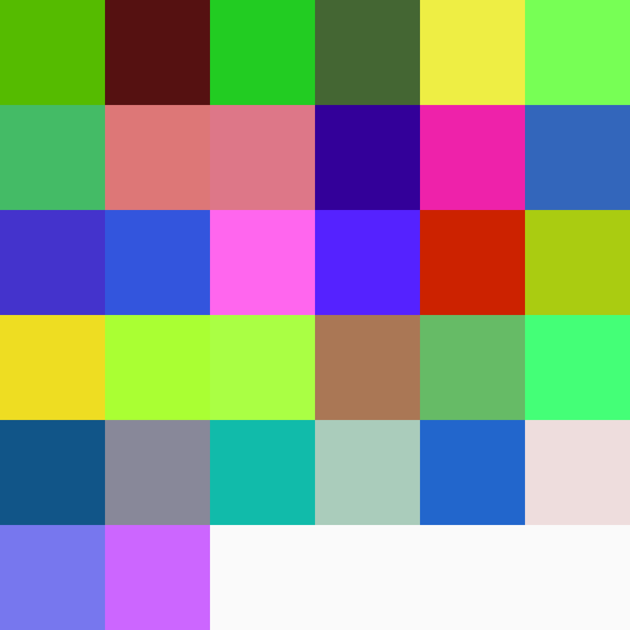 Colorful delivery color matrix